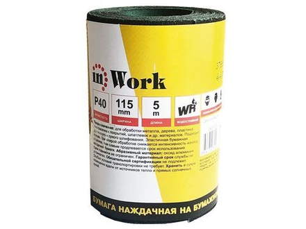 37894 Бумага наждачная в рулоне 5м ширина 115мм P2000 на бумажной основе водостойкая
