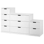 Комод - IKEA NORDLI/НОРДЛИ ИКЕА, 47х99х160 см, белый