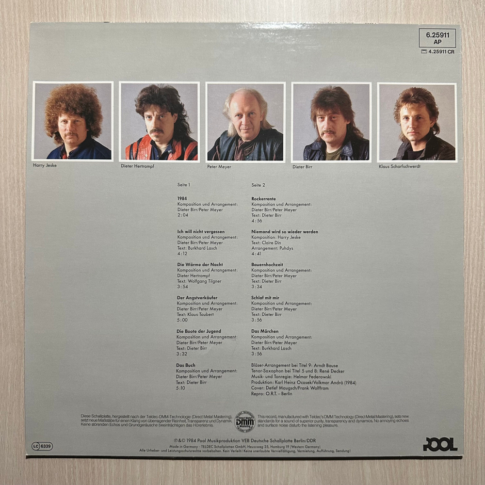 Puhdys - Das Buch (Германия 1984г.)