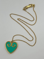 Кулон Сердце с бирюзовой эмалью Givenchy