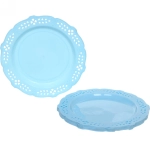 Тарелка пластиковая 19,5см «Ажур» в наборе 6шт