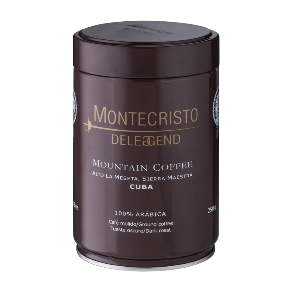 Montecristo Deleggend - молотый кубинский кофе, 250 г (ж.б.)