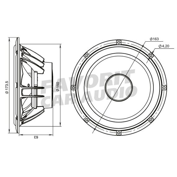 Комп. акустика Pride Easy 6.5C V.2