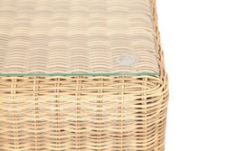 "Кон Панна" столик журнальный из искусственного ротанга, цвет соломенный