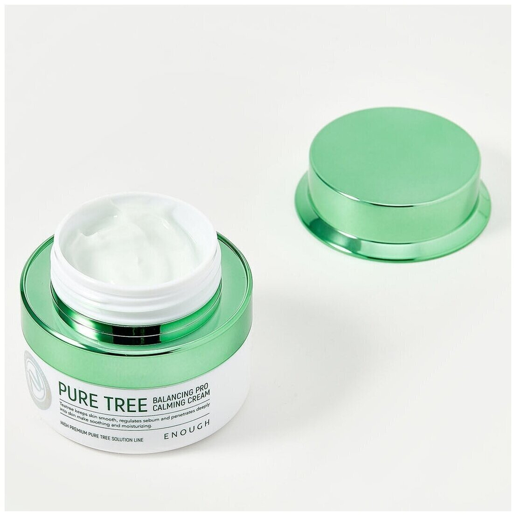 Enough Крем для лица с экстрактом листьев чайного дерева Pure Tree Balancing Pro Calming Cream