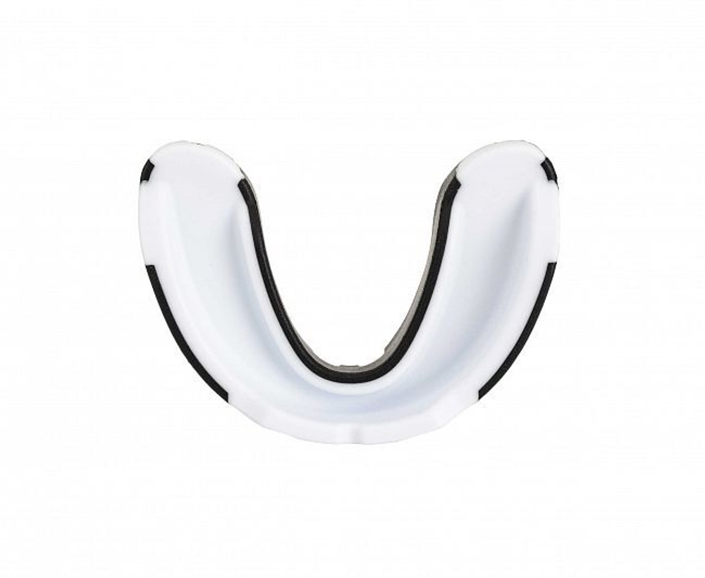 Капа одночелюстная Clinch Champion Triple Layer Mouthguard бело-черно-оранжевая C514