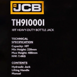 Домкрат бутылочный 10т JCB JCB-TH910001