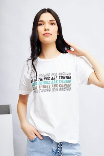 Футболка Marc Aurel 73450 белый COMING стразы