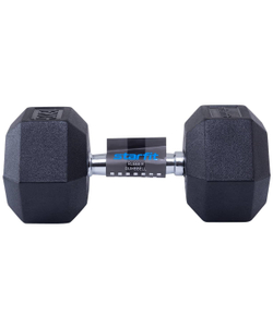 Гантель обрезиненная DB-301 16 кг, черный