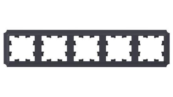 ATLASDESIGN ANTIQUE 5-постовая РАМКА, универсальная, КАРБОН