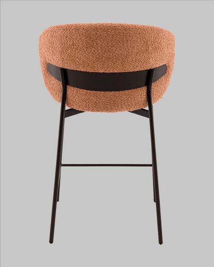 Стул полубарный Блейз букле терракотовый