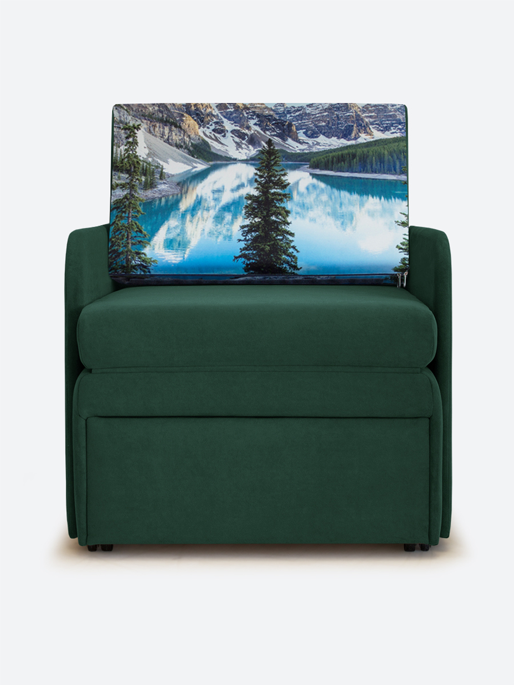 Кресло-кровать "Миник" с подлокотниками Ultra Forest купон Пейзаж