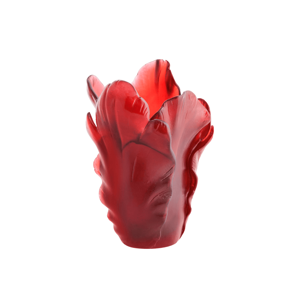 Ваза Daum Tulip красная, 17 см