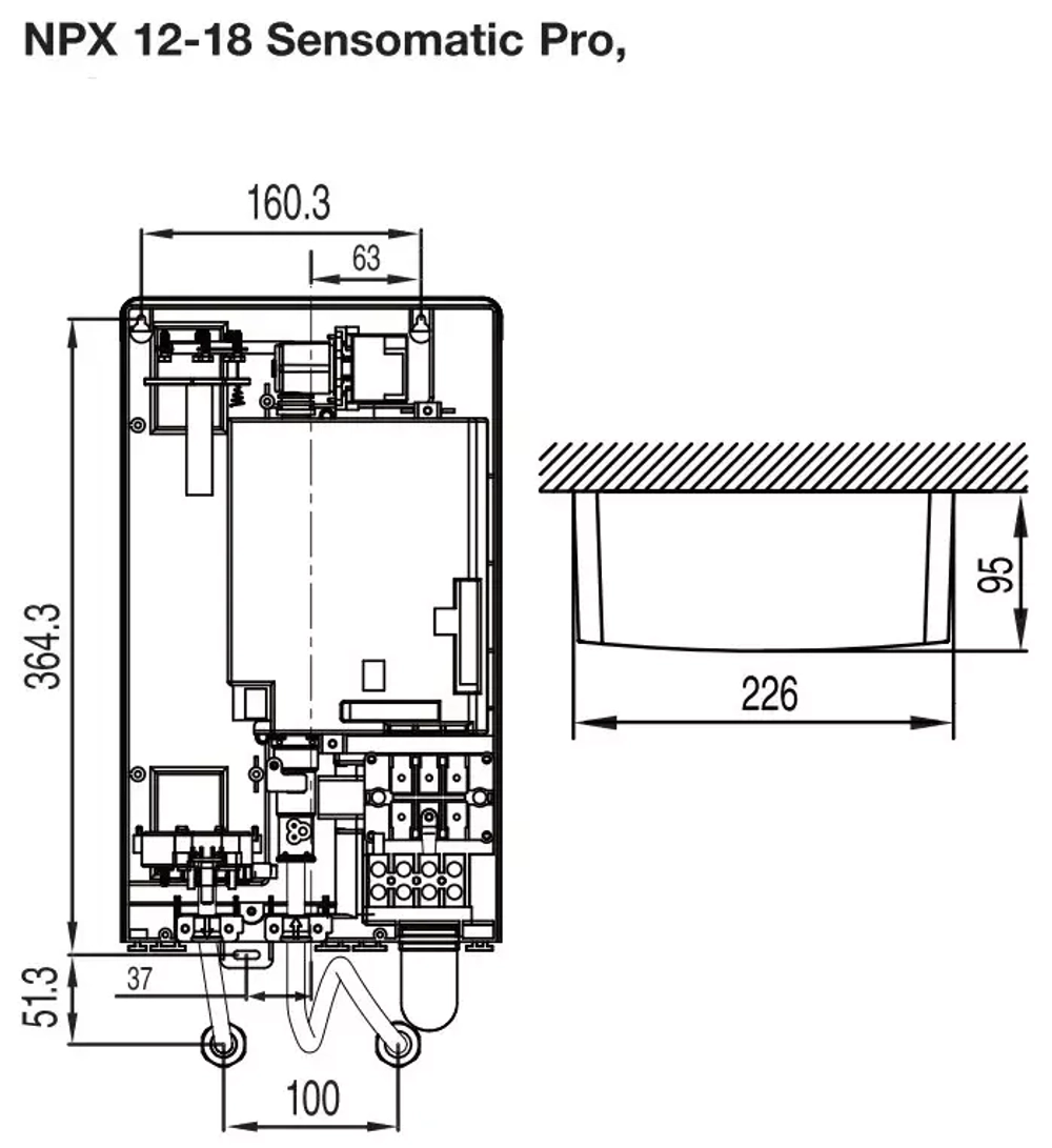 Проточный электрический водонагреватель Electrolux NPX 12-18 Sensomatic Pro