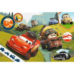 Puzzle - "24 Maxi" - Happy cars / Disney Cars 3