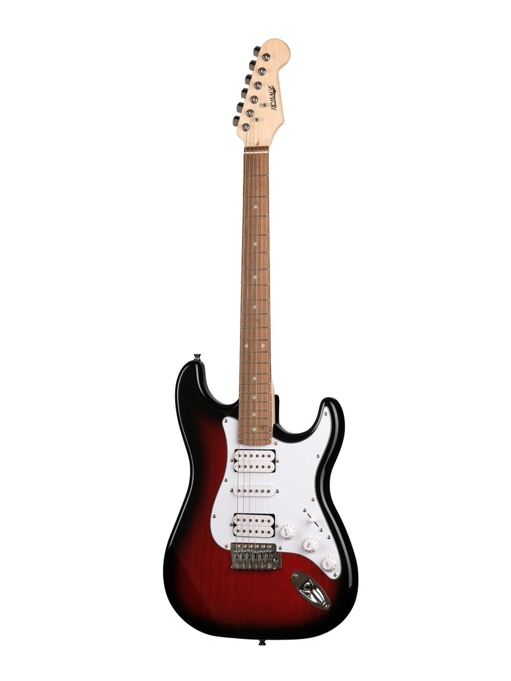 Homage HEG330RDS Электро-гитара Strat, мензура 648мм, корпус - дерево, гриф - клен, накладка грифа - палисандр, механика - гровер, H+S+H.