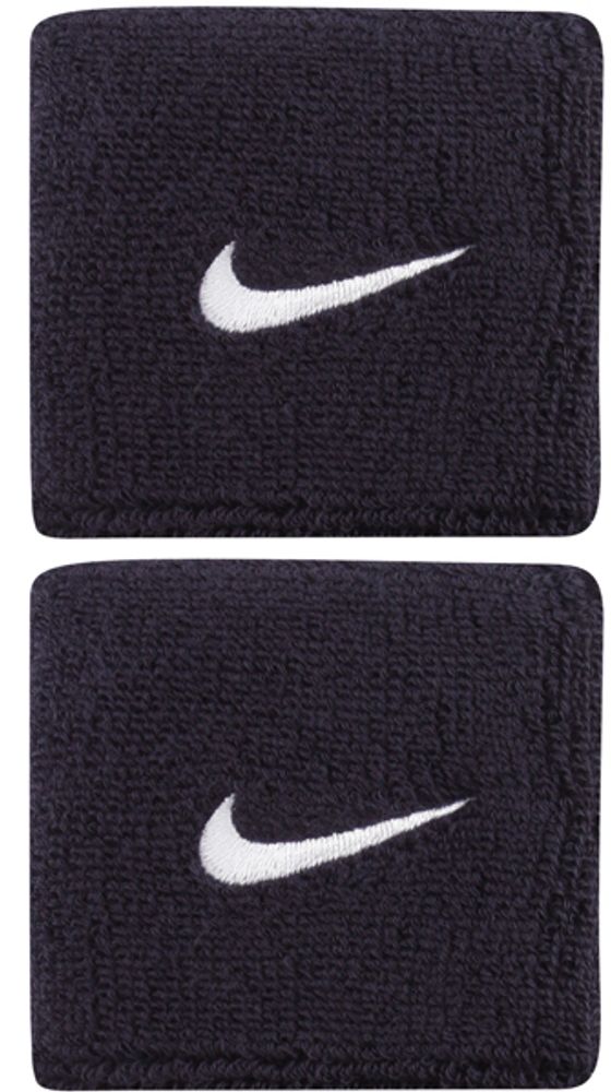Напульсник теннисный Nike Swoosh Wristbands - obsidian/white