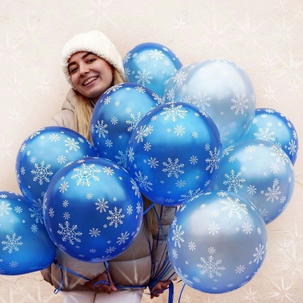 Воздушные шары Снежинки