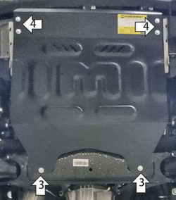 Защита радиатора для JAC T9 Motodor.78315