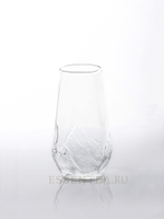 Стакан стеклянный "Байши" 480 мл с рельефным рисунком