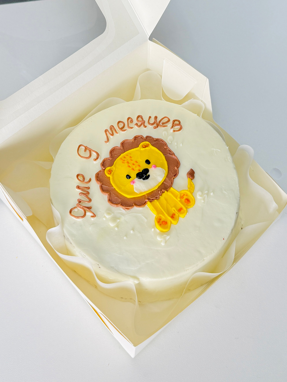 Бенто торт со львенком малышу, малышке