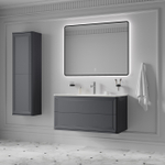 Тумба с умывальником IDDIS Oxford Neo, подвесная, 100 см, темно-серый, OXN10D0i95K