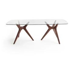 Дизайнерский стол TRIANGLE GLASS LARGE 100х220