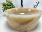 Раковина из оникса Drum Yellow Small DO-60979 40*40*15