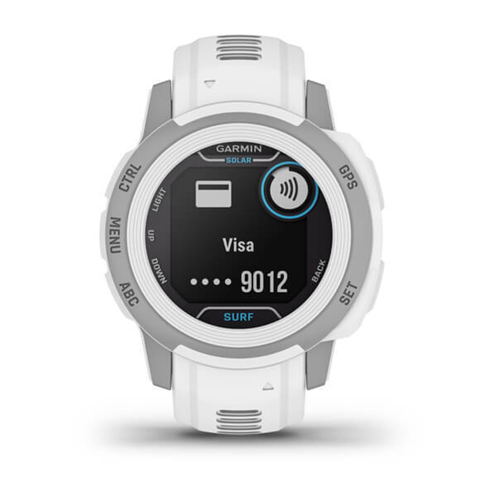 Умные часы Garmin Instinct 2S Solar Surf белый с серебристым безелем