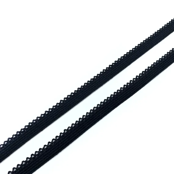 Резинка отделочная черная 9 мм, К-94/9