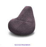Кресло-мешок Груша, однотонное, велюр