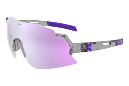 Спортивные очки HILX Savage 2.0 Shiny Crystal Grey Purple / Photochromic Purple Mirror Lens