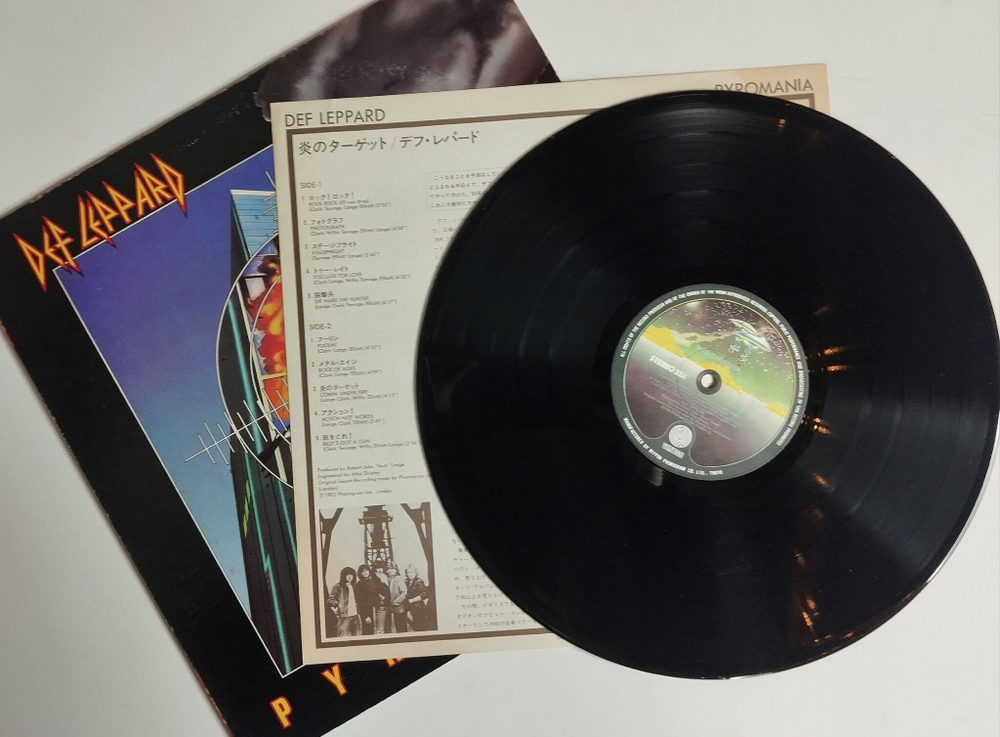 Винтажная виниловая пластинка LP Def Leppard Pyromania (Japan 1983) (No Obi) EX