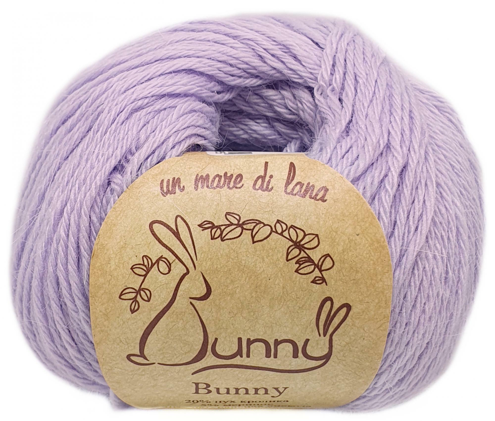Пряжа Bunny 50г, 200м, 20%пух кролика, 5%меринос, 30%натуральная вискоза, 45%нейлон (цена за 1 шт)
