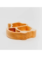 Деревянная менажница "Белочка" из кедра