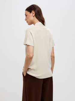 Топ с шалевым воротником