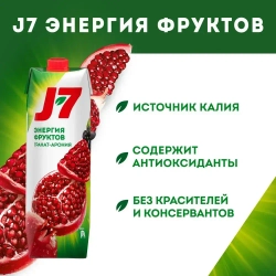 Нектар J7 Гранат-Черноплодная рябина осветленный, 0,97 л