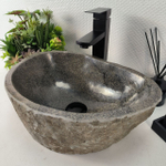 Раковина из речного камня RS-64941 42*31*15 0856