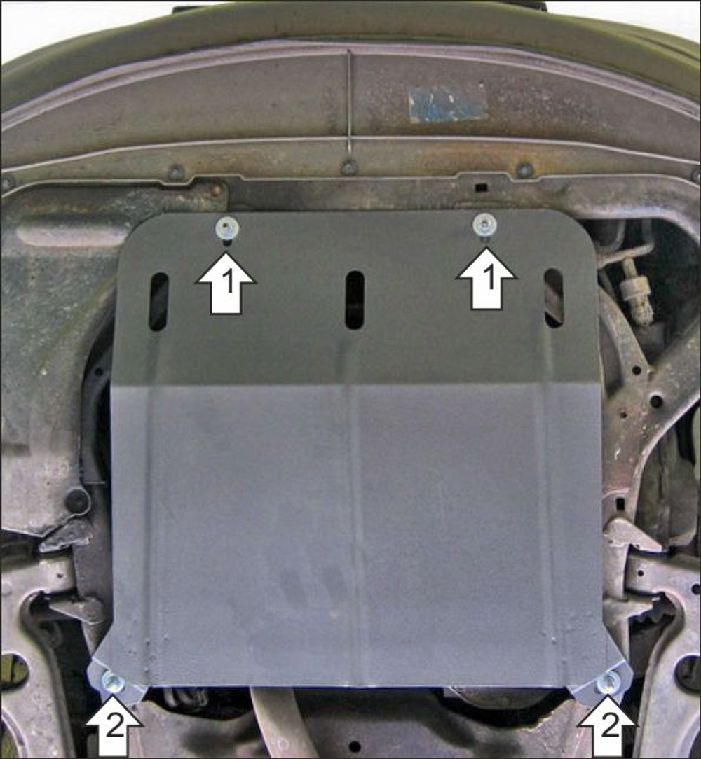Защита картера двигателя, КПП. 2 мм, Сталь. для Opel Vectra B 1995-2002, Motodor.71503