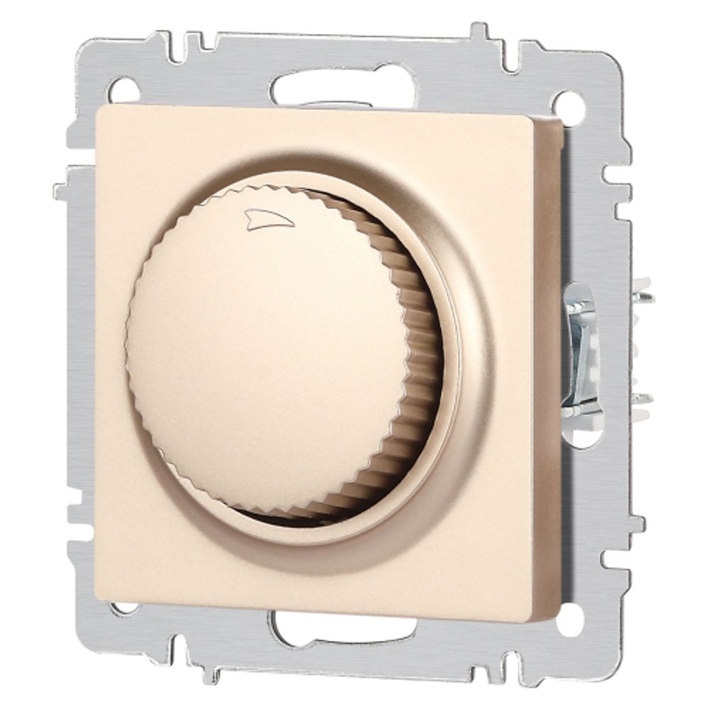 Светорегулятор Intro Accent 6-401-04 поворотный, 600Вт 230В, IP20, СУ, шампань