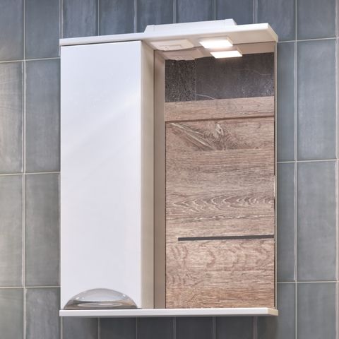 Шкаф навесной с зеркалом Callao 500 (левый) со спотом