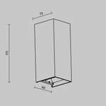 Уличный настенный светодиодный светильник Maytoni Drape O525WL-L10B3K