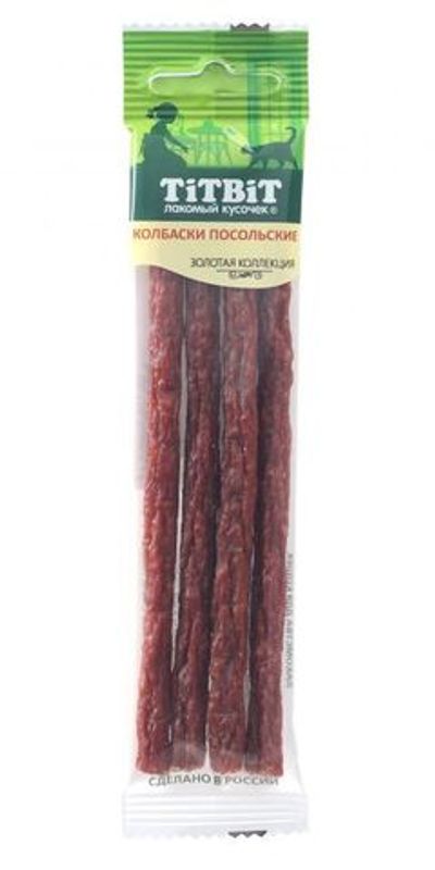 Лакомство для кошек Titbit Колбаски Посольские, Золотая коллекция, пакет 20 г