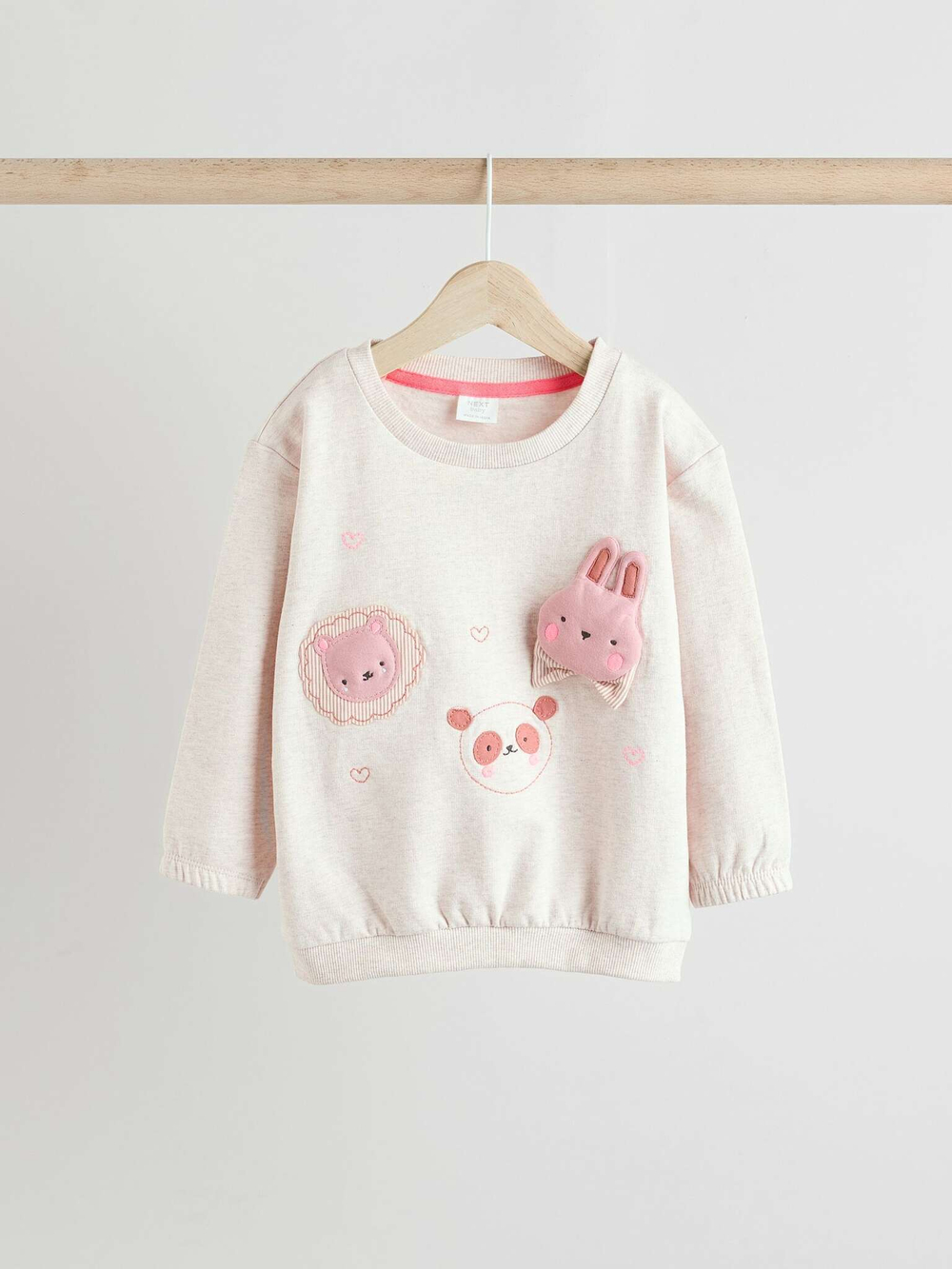 Толстовка и легинсы в комплекте для малышей Next E66-467, Молочный, Светло-коричневый