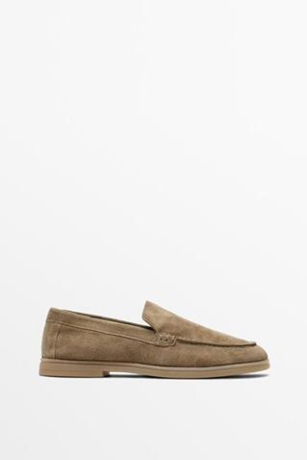 Massimo Dutti Лоферы из натуральной кожи, норка