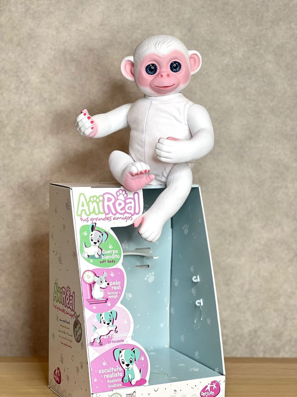 Игрушка мягконабивная 35см AniReal Обезьянка (60170)