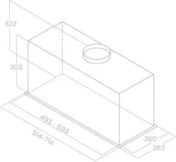 Встраиваемая вытяжка Elica LANE SENSOR IX/A/72