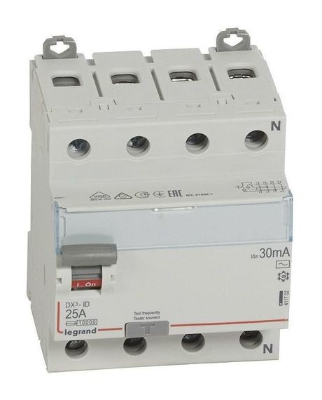 УЗО LEGRAND DX3 4П 25А/30мА 06819