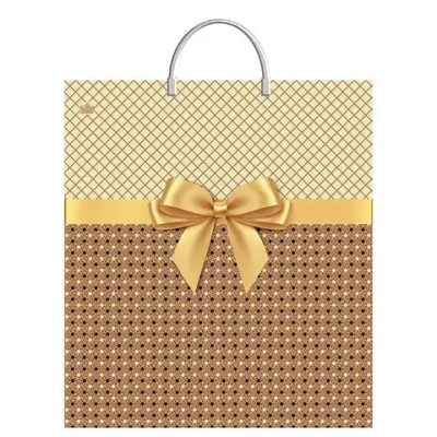 Пакет ПЭ с пластмассовыми ручками 40х+5Тико (по 100) (Золотист (комплект 10 шт)