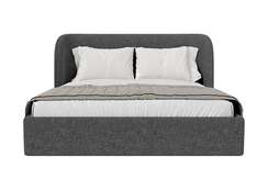 Кровать двуспальная Classic 160 см (серый, букле)